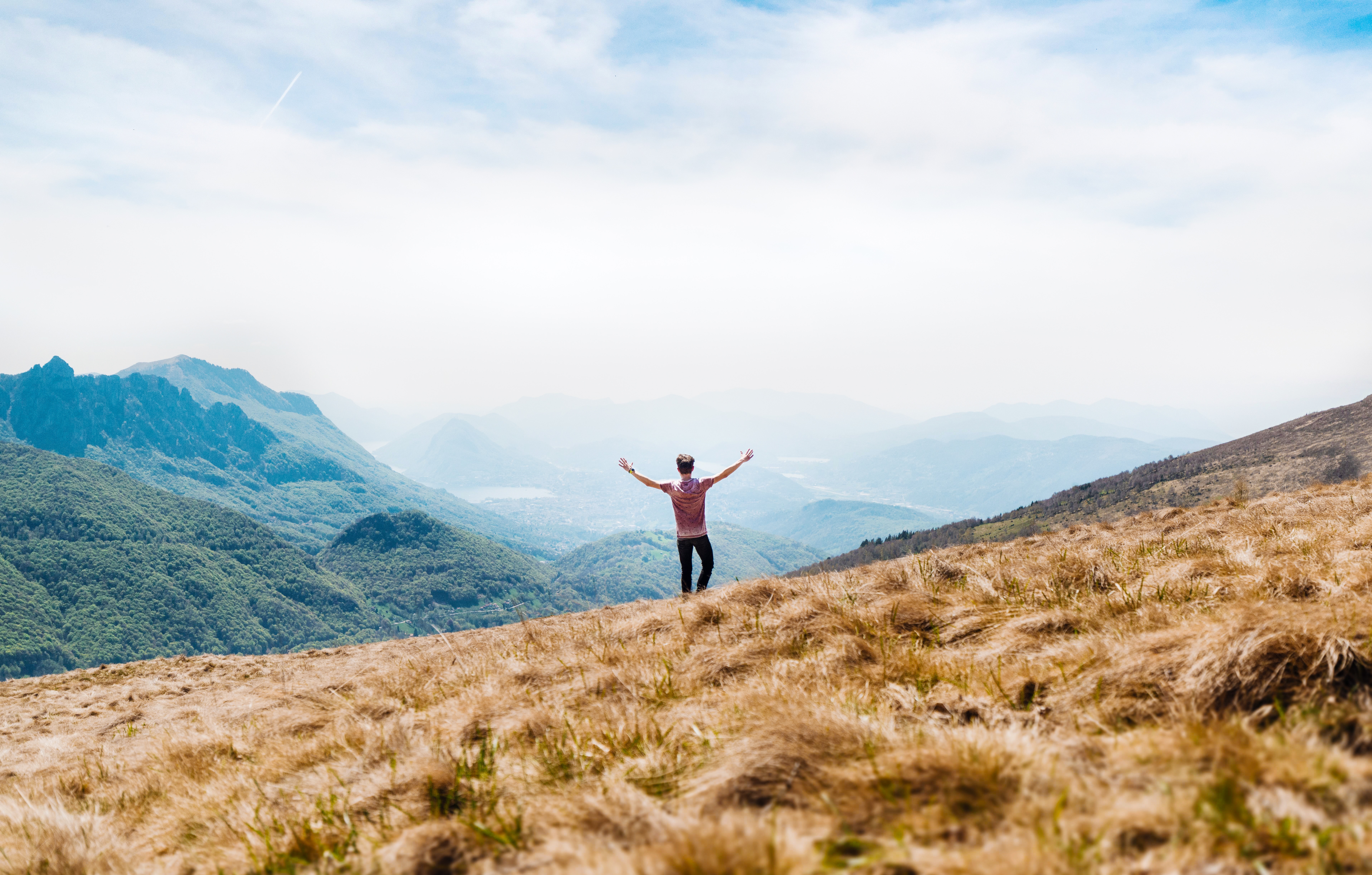 Person on mountain